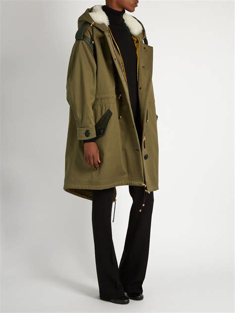 burberry shearling parka|burberry prorsum shearling jacket.